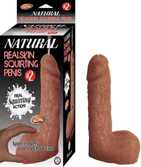 2 natural realskin squriting penis brown