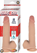 Realcocks Self Lubricating 8 Inch Thick - White Default Title