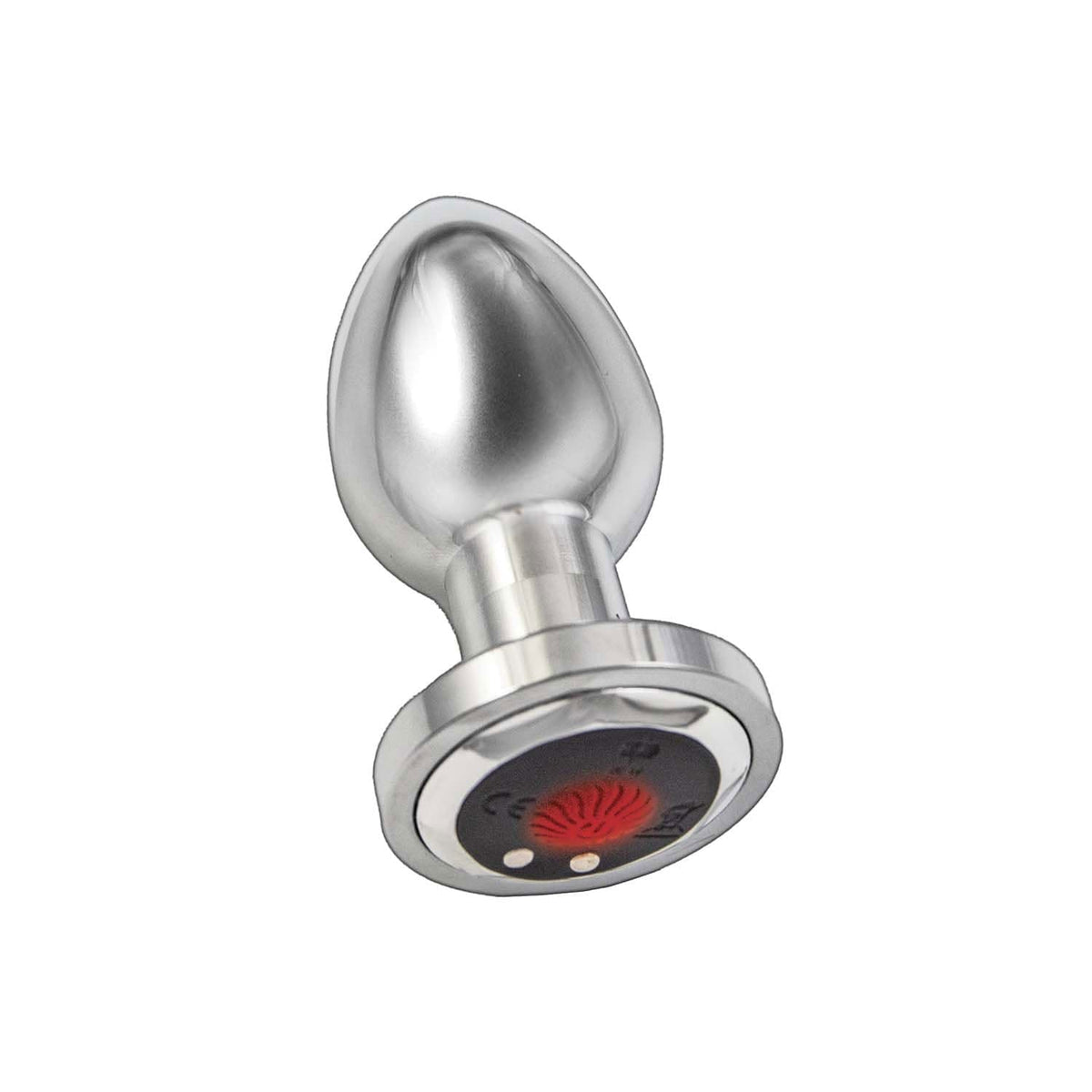 ass sation remote vibrating metal plug silver