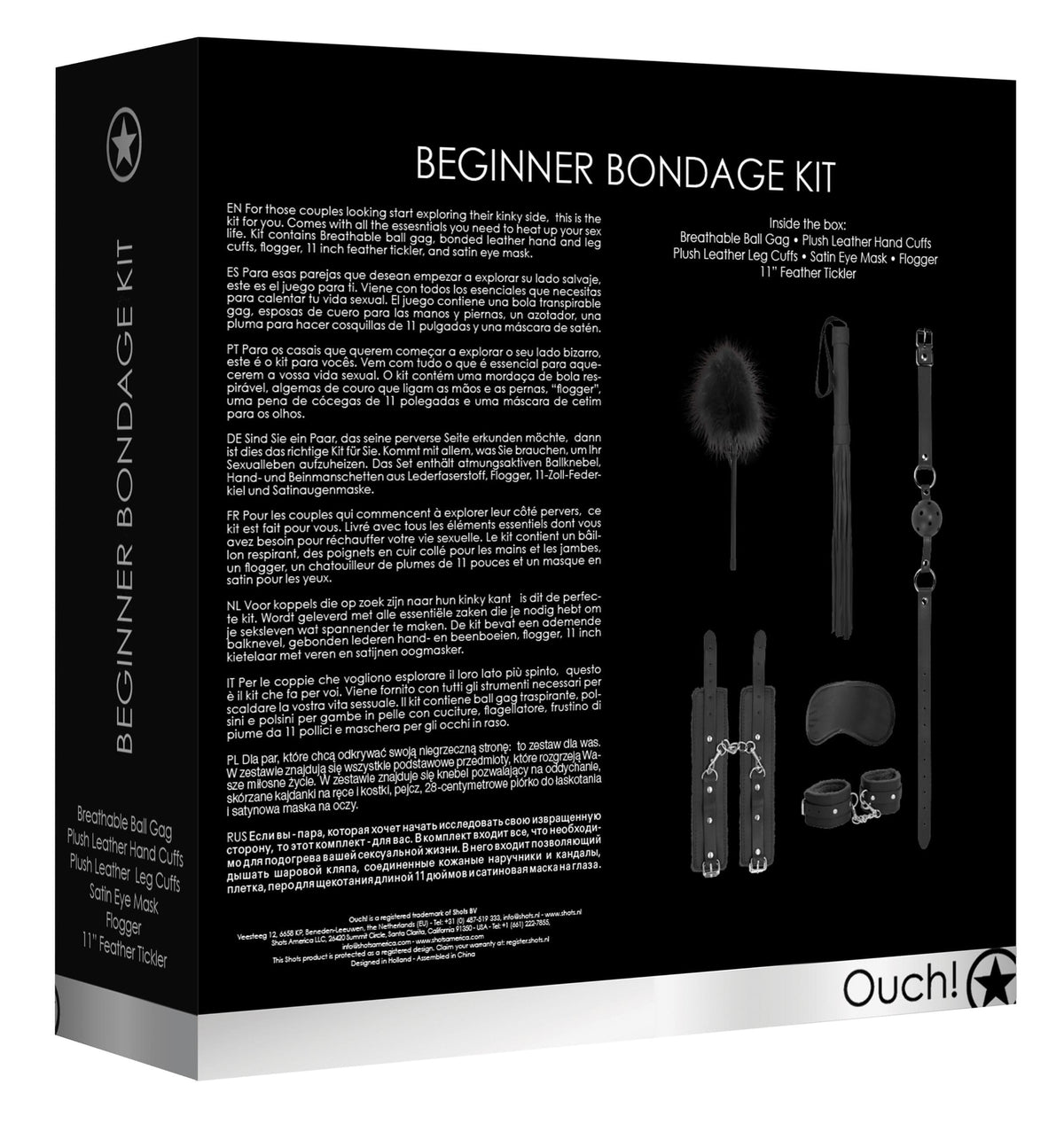 beginners bondage kit black