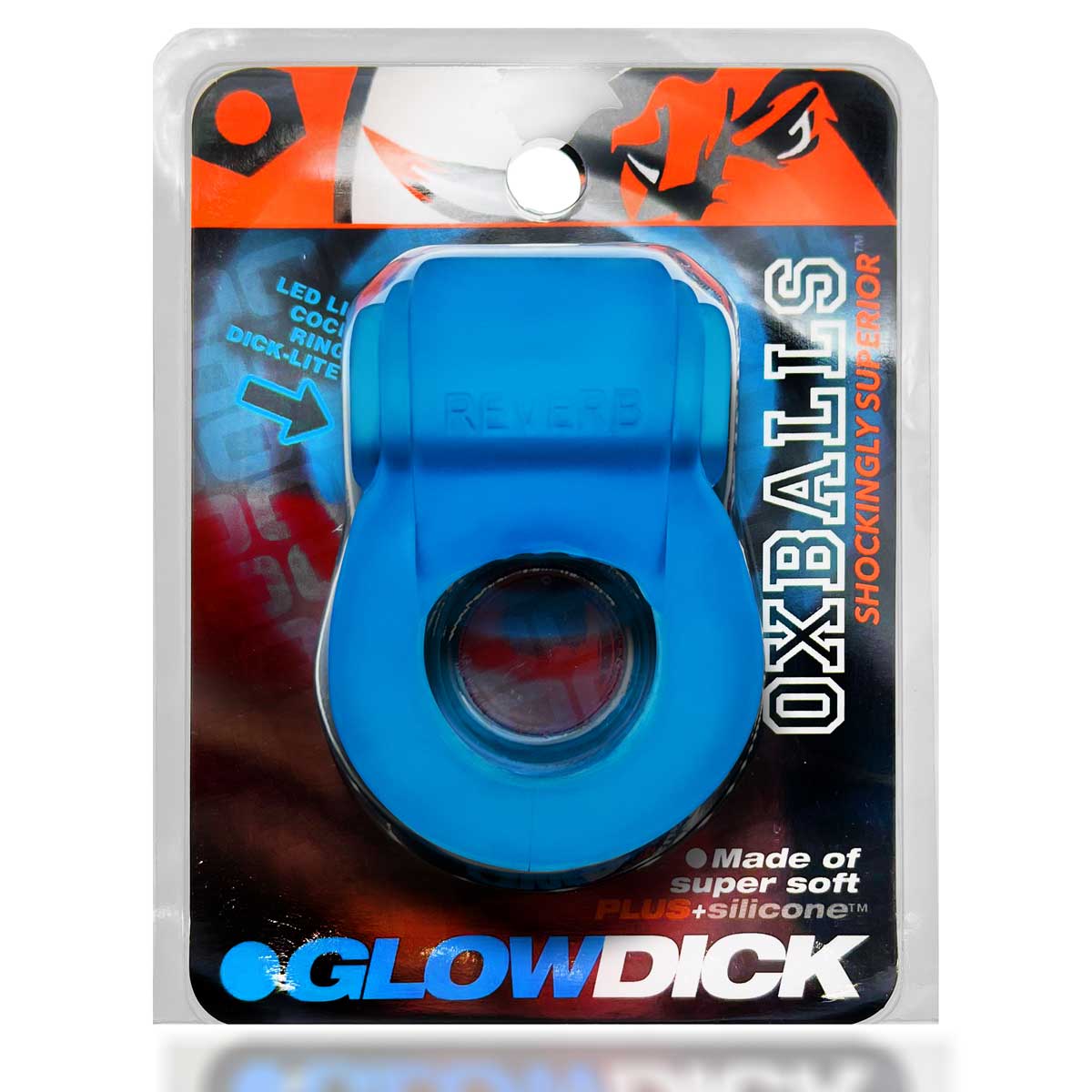Glowdick Cockring With Led - Blue Ice Default Title