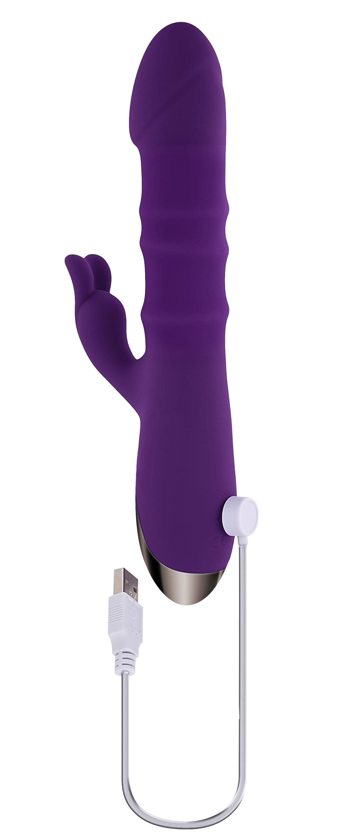 hop to it rabbit vibrator dark purple