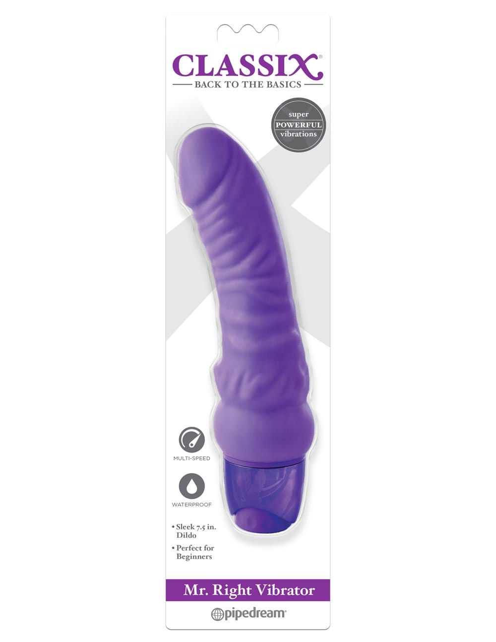 mr right vibrator purple