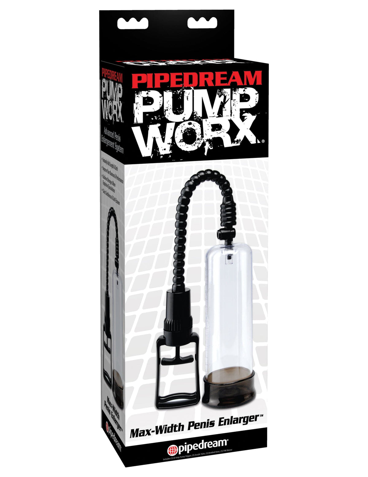 pump worx max width penis enlarger black