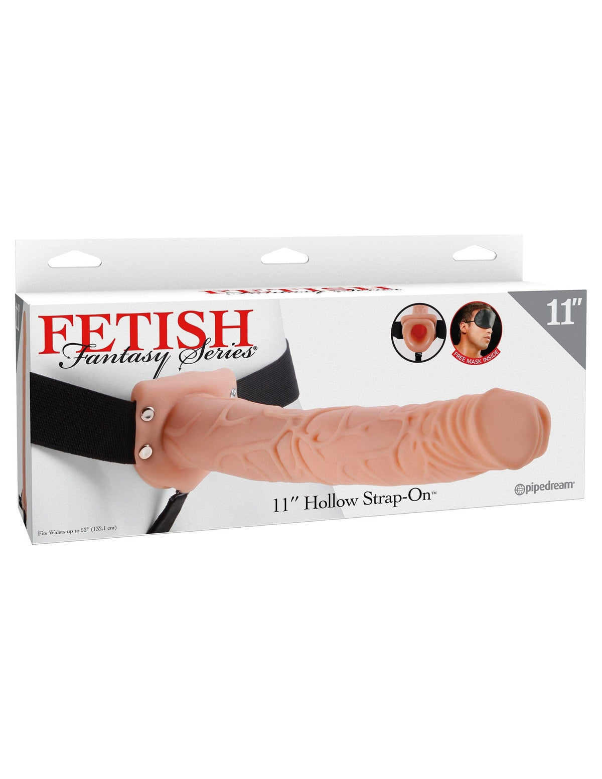 fetish fantasy series 11 inch hollow strap on flesh
