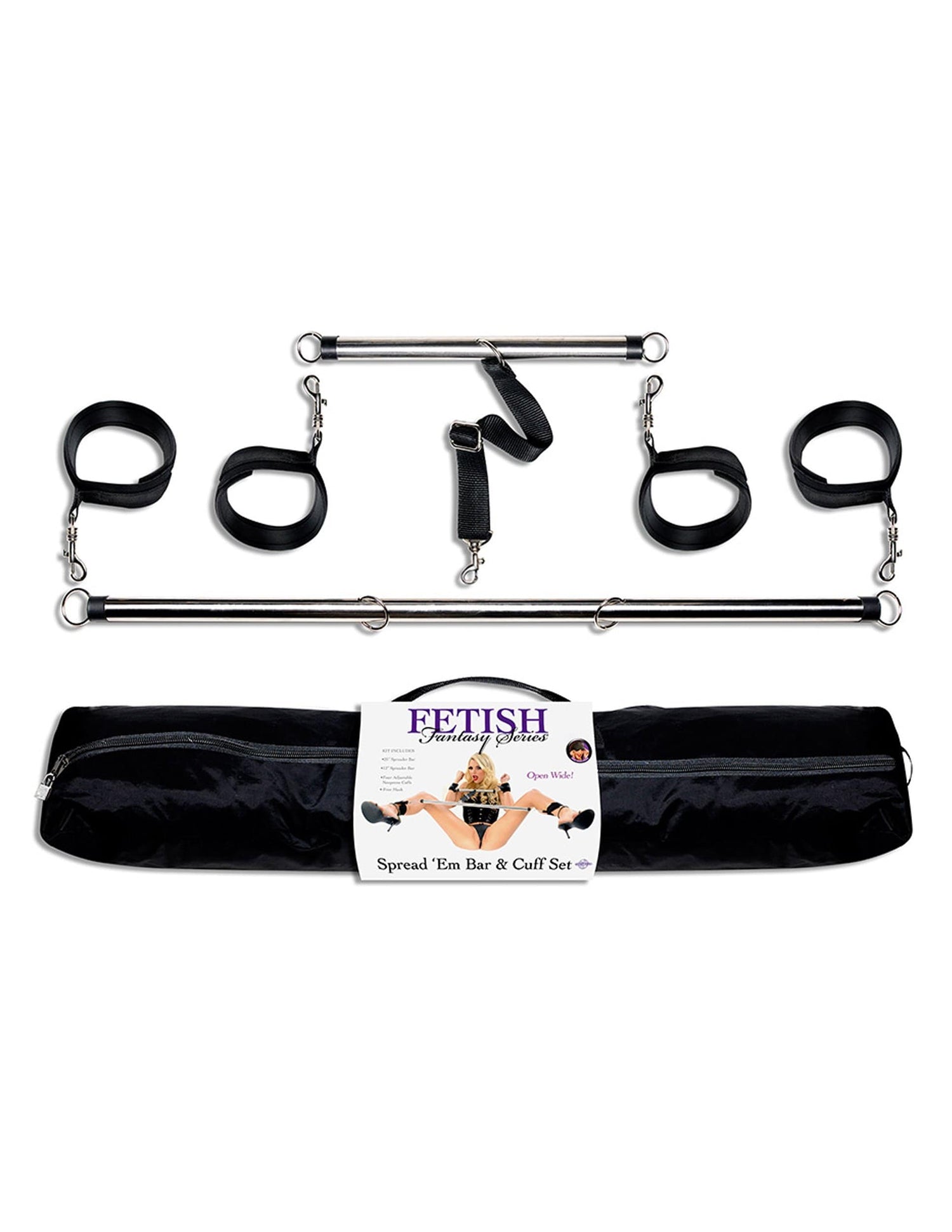 Fetish Fantasy Series - Spread 'Em Bar and Cuffs Set Default Title