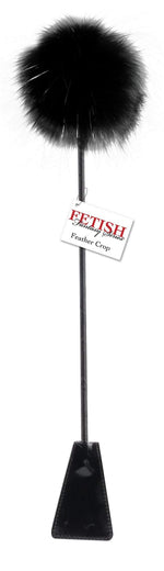 Fetish Fantasy Series Feather Crop - Black Default Title