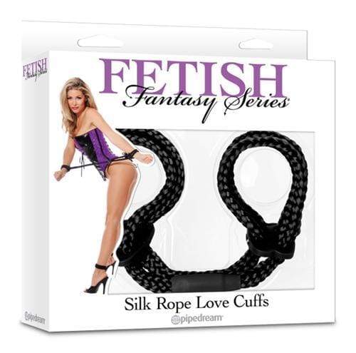 fetish fantasy series silk rope love cuffs black