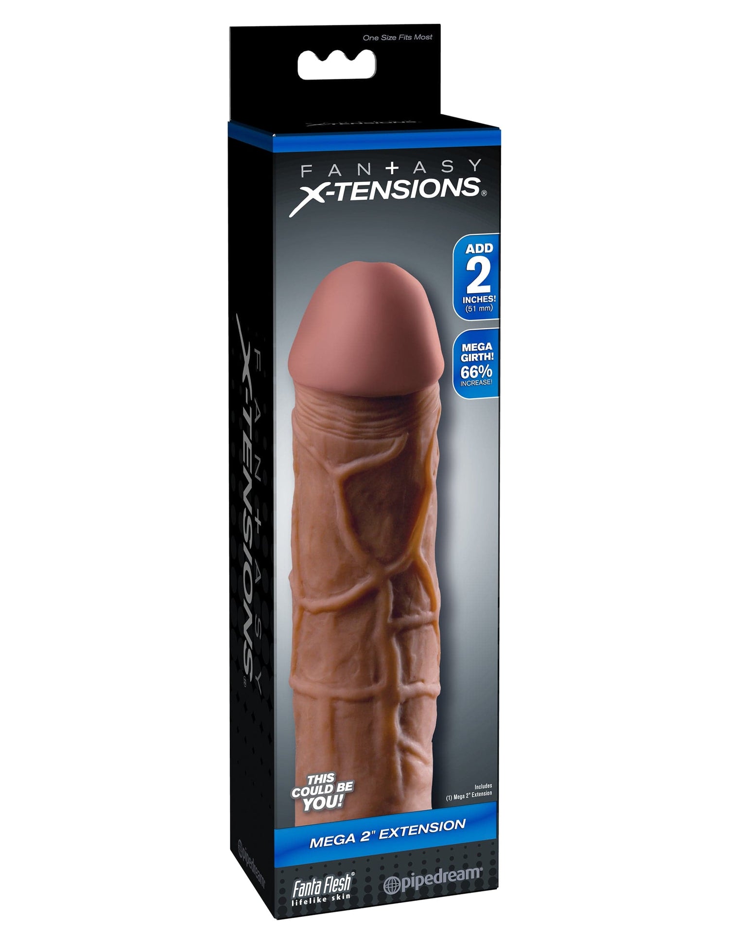 Fantasy X-Tension Mega 2-Inch Extension - Brown Default Title