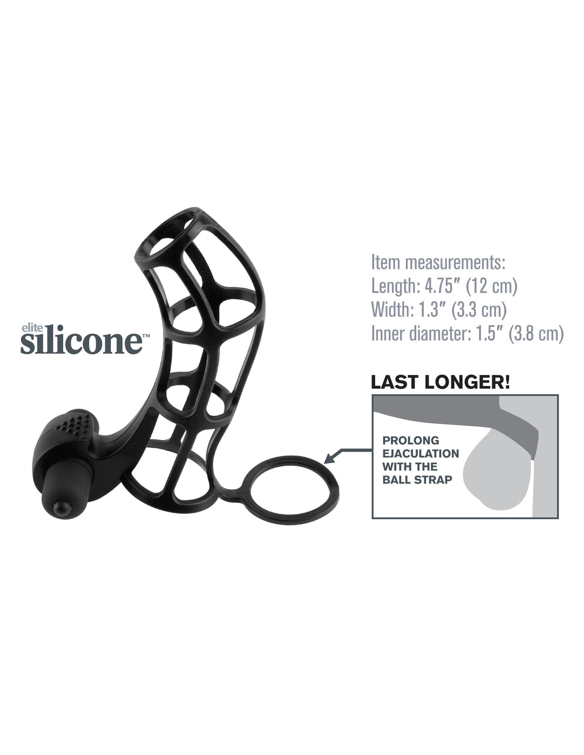 fantasy x tensions deluxe silicone power cage black
