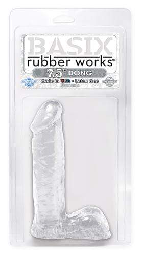 basix rubber works 7 5 inch dong clear