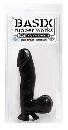 basix rubber works 6 5 inch dong with suction cup black