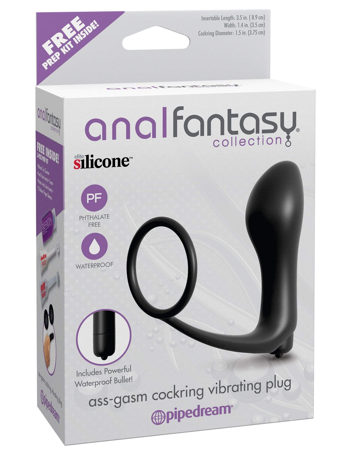 anal fantasy collection ass gasm cock ring cock ring vibrating plug