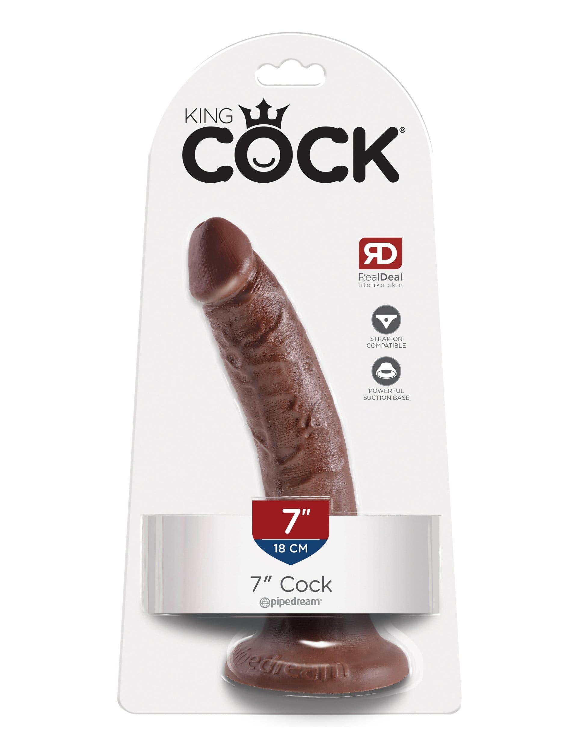 king cock 7 inch brown