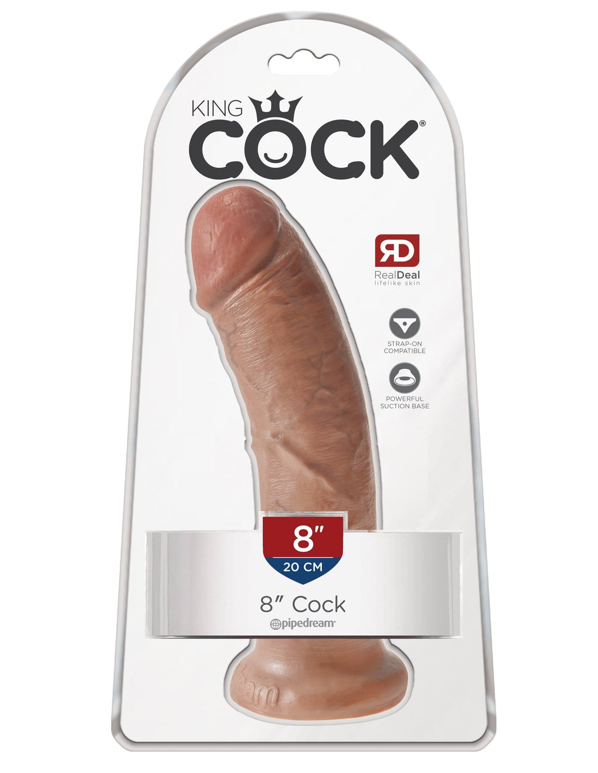 king cock 8 cock tan