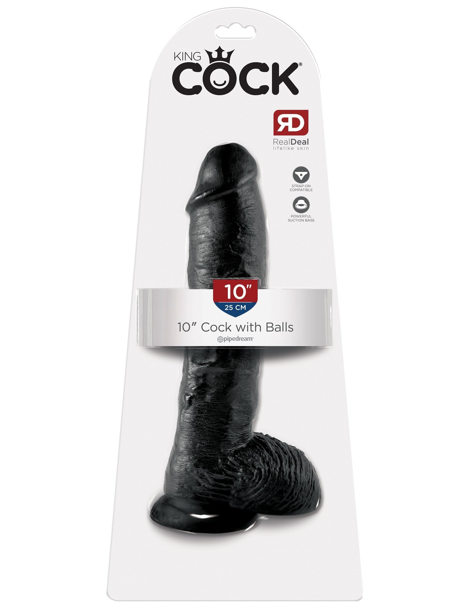 king cock 10 inch cock with balls black