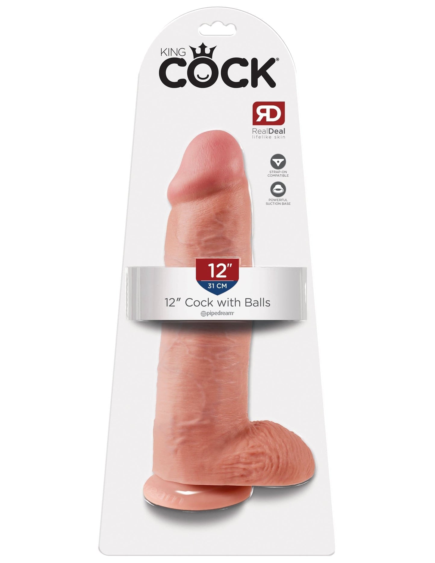 king cock 12 inch cock with balls flesh