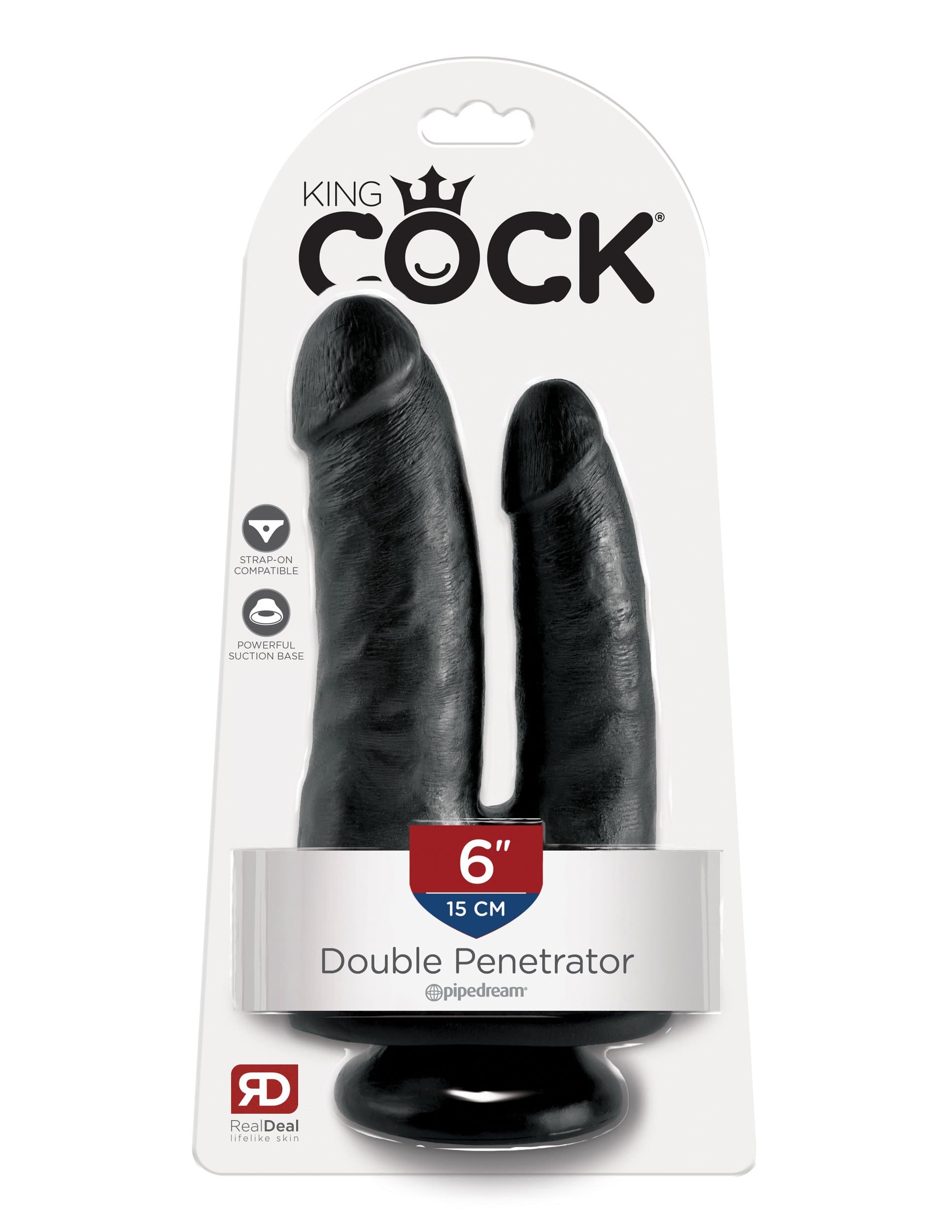 king cock double penetrator black