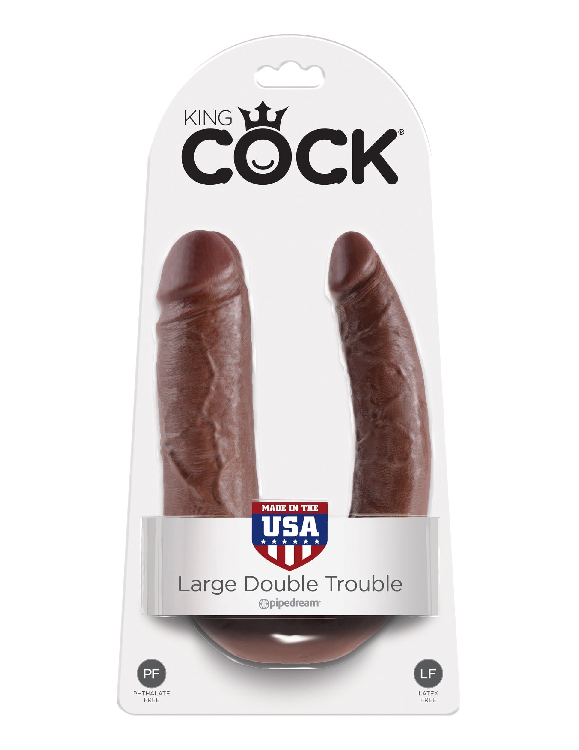 king cock double trouble large brown