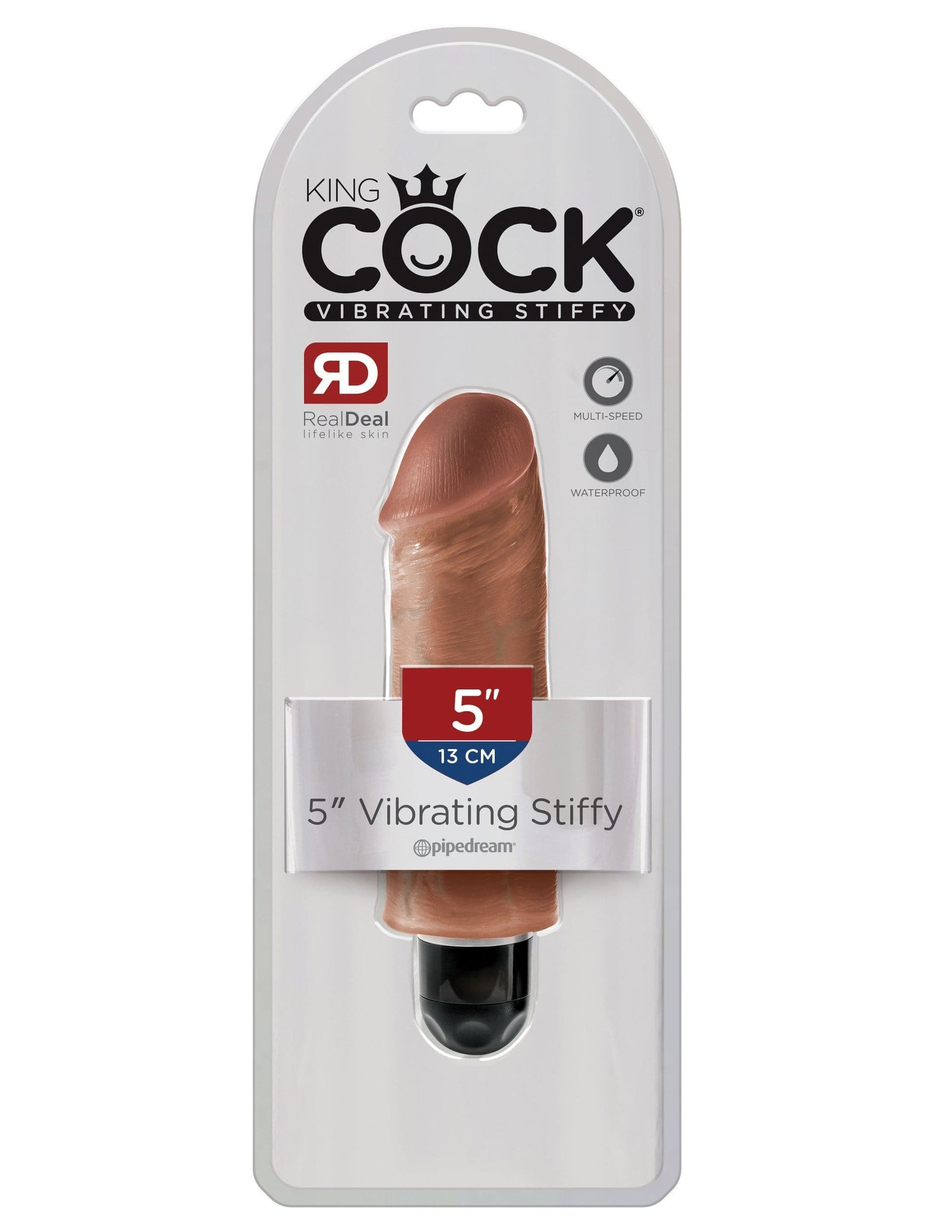 King Cock 5" Vibrating Stiffy - Tan Default Title