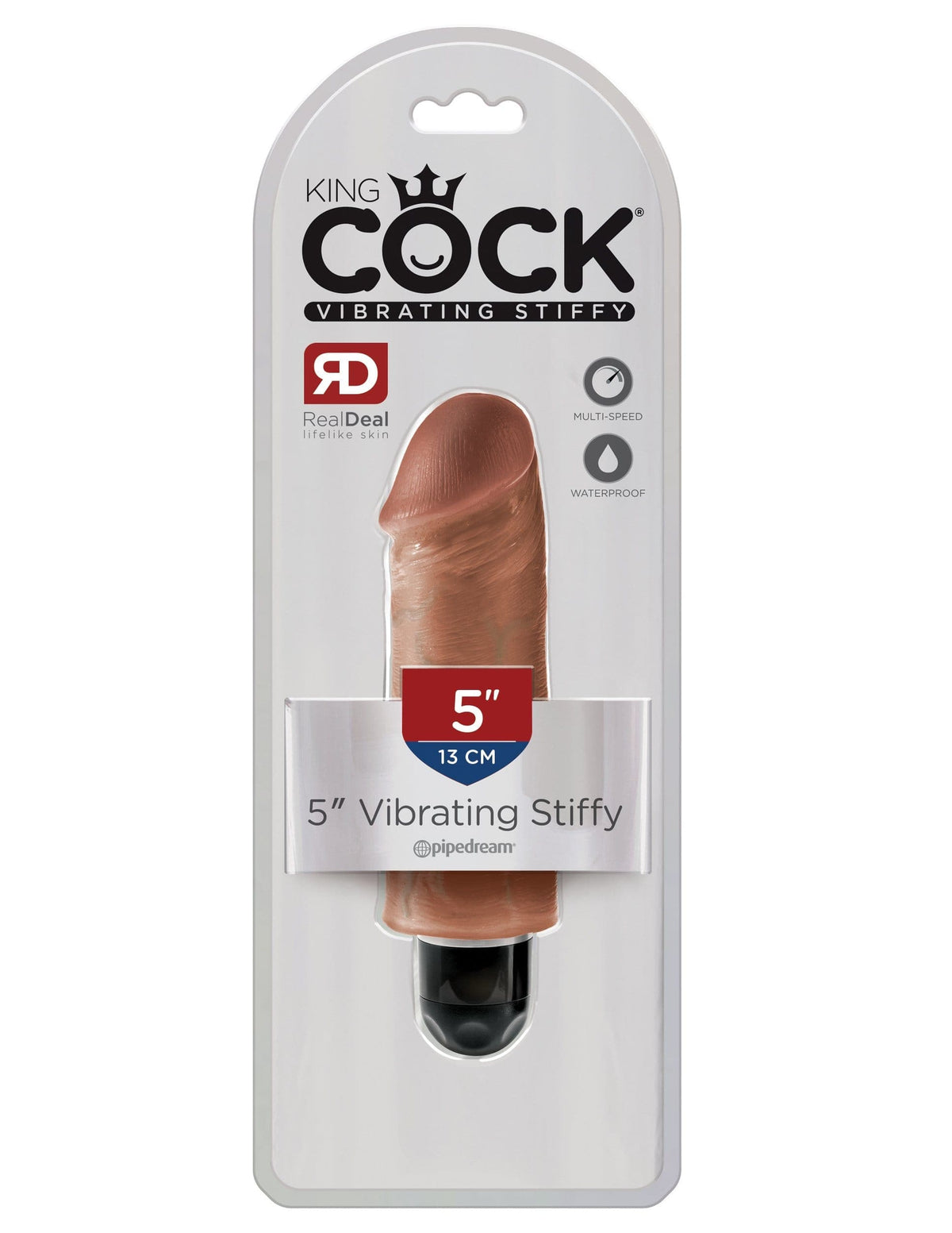 king cock 5 vibrating stiffy tan