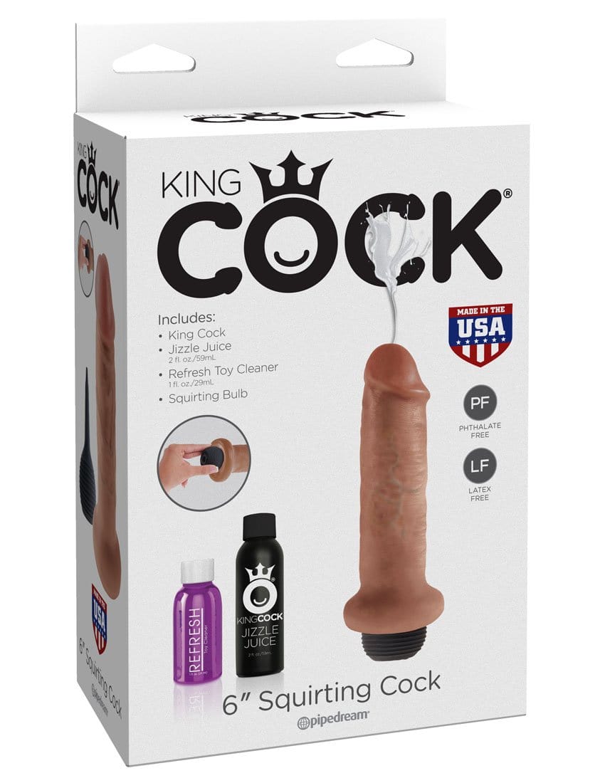 king cock 6 squirting cock tan