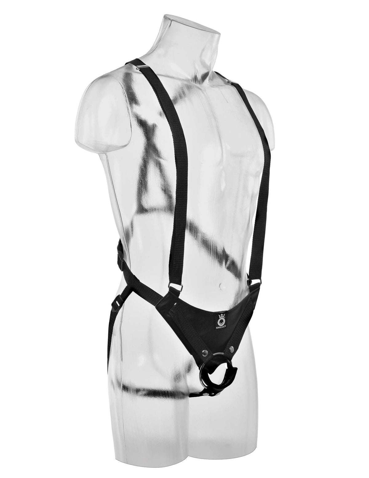 king cock 11 inch hollow strap on suspender system flesh
