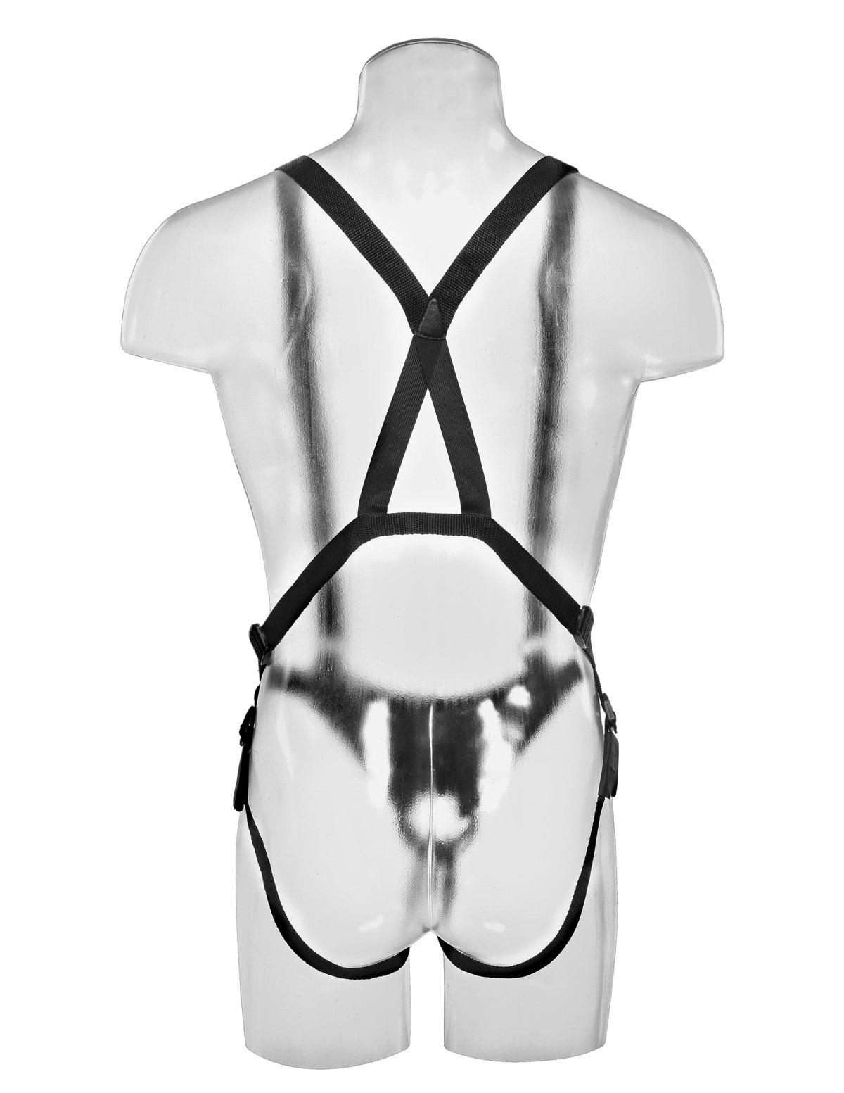 king cock 11 inch hollow strap on suspender system flesh
