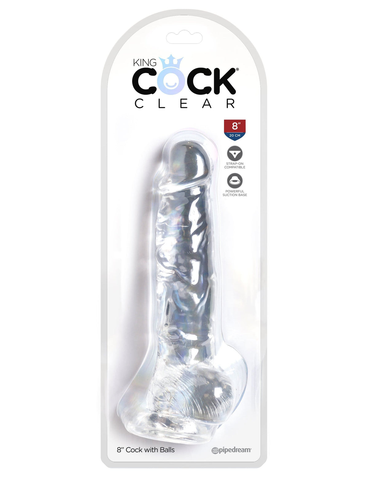 king cock clear 8 cock with balls