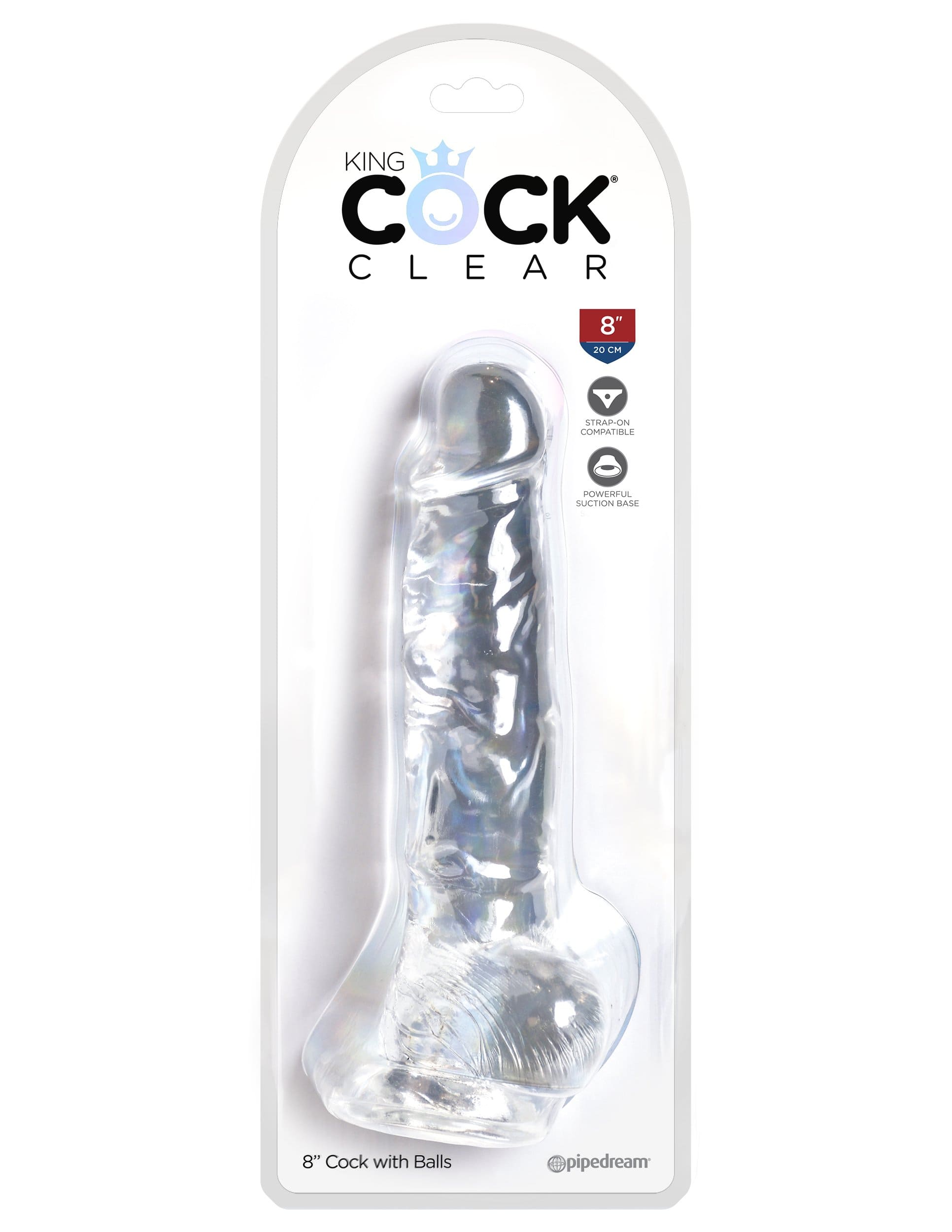 king cock clear 8 cock with balls