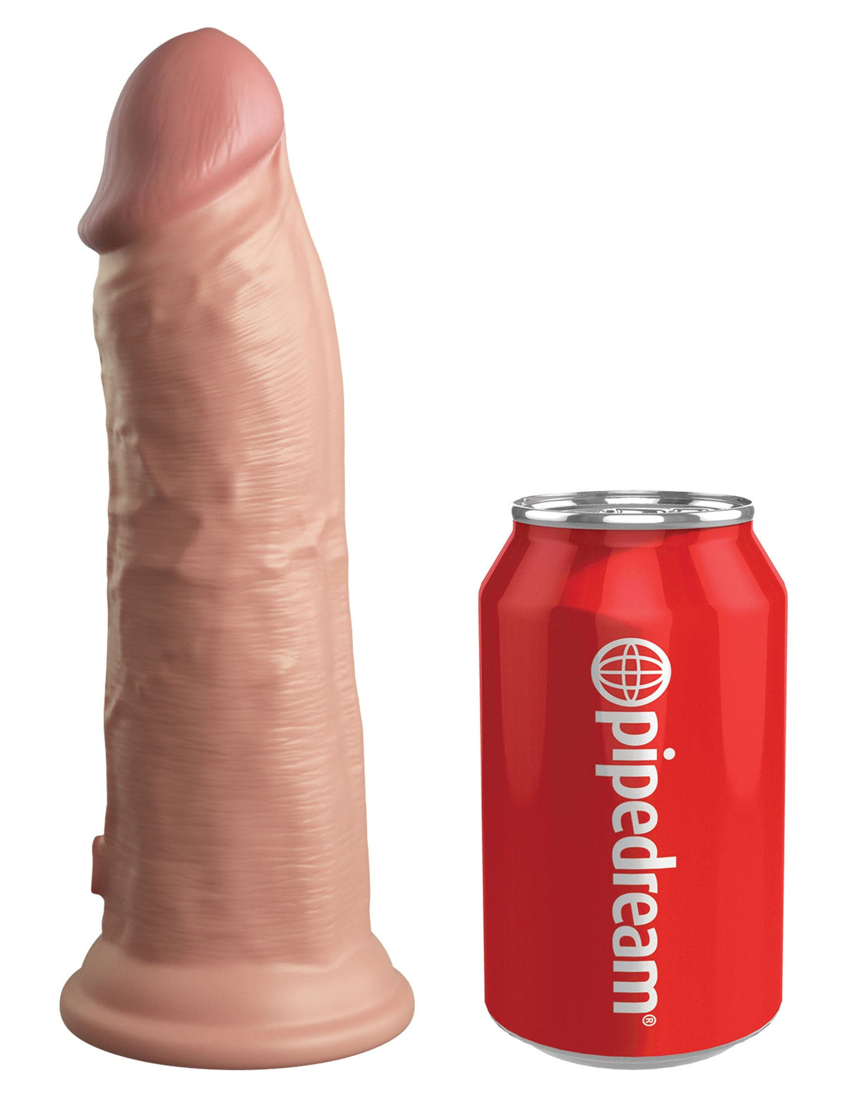 king cock elite 8 inch dual density silicone cock light