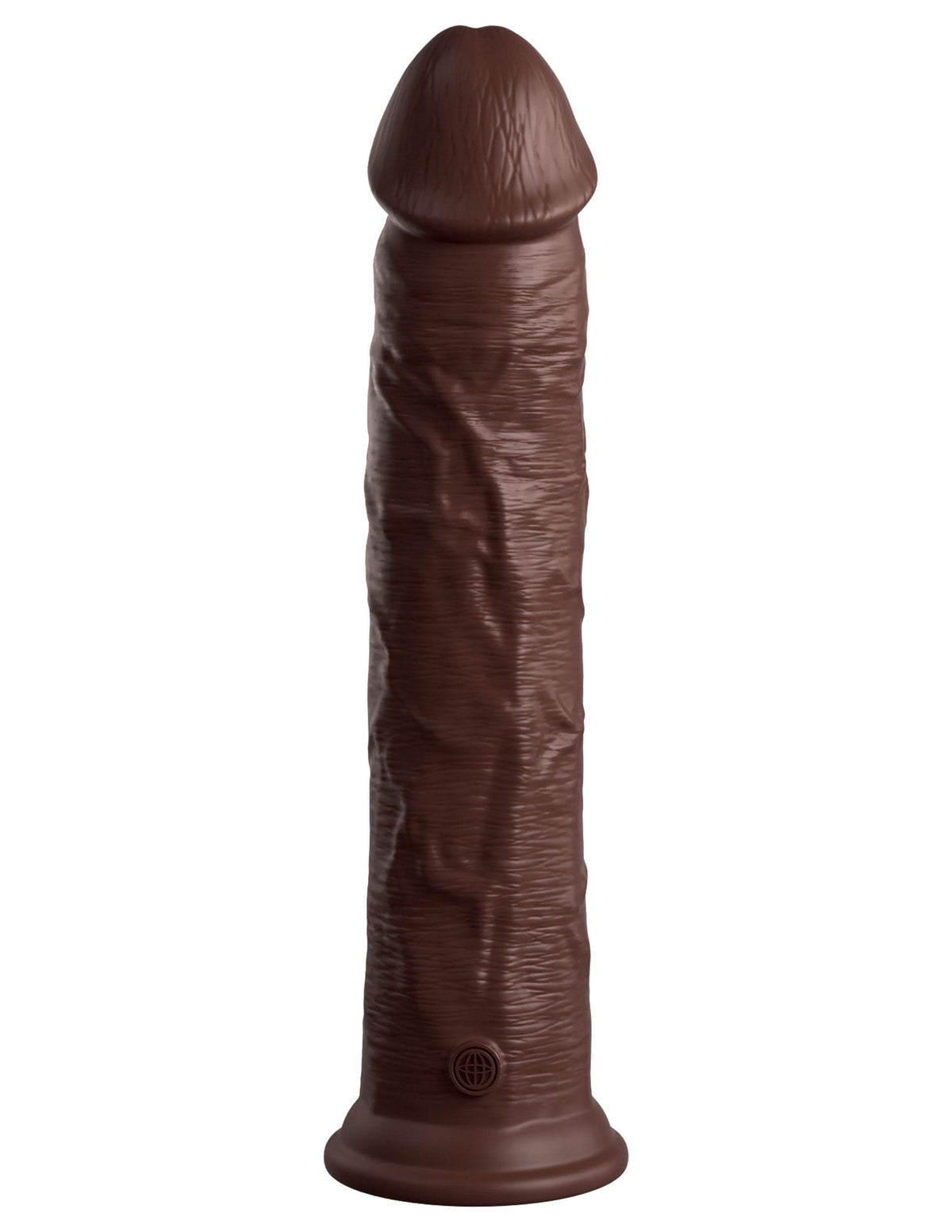 king cock elite 11 inch silicone dual density cock brown