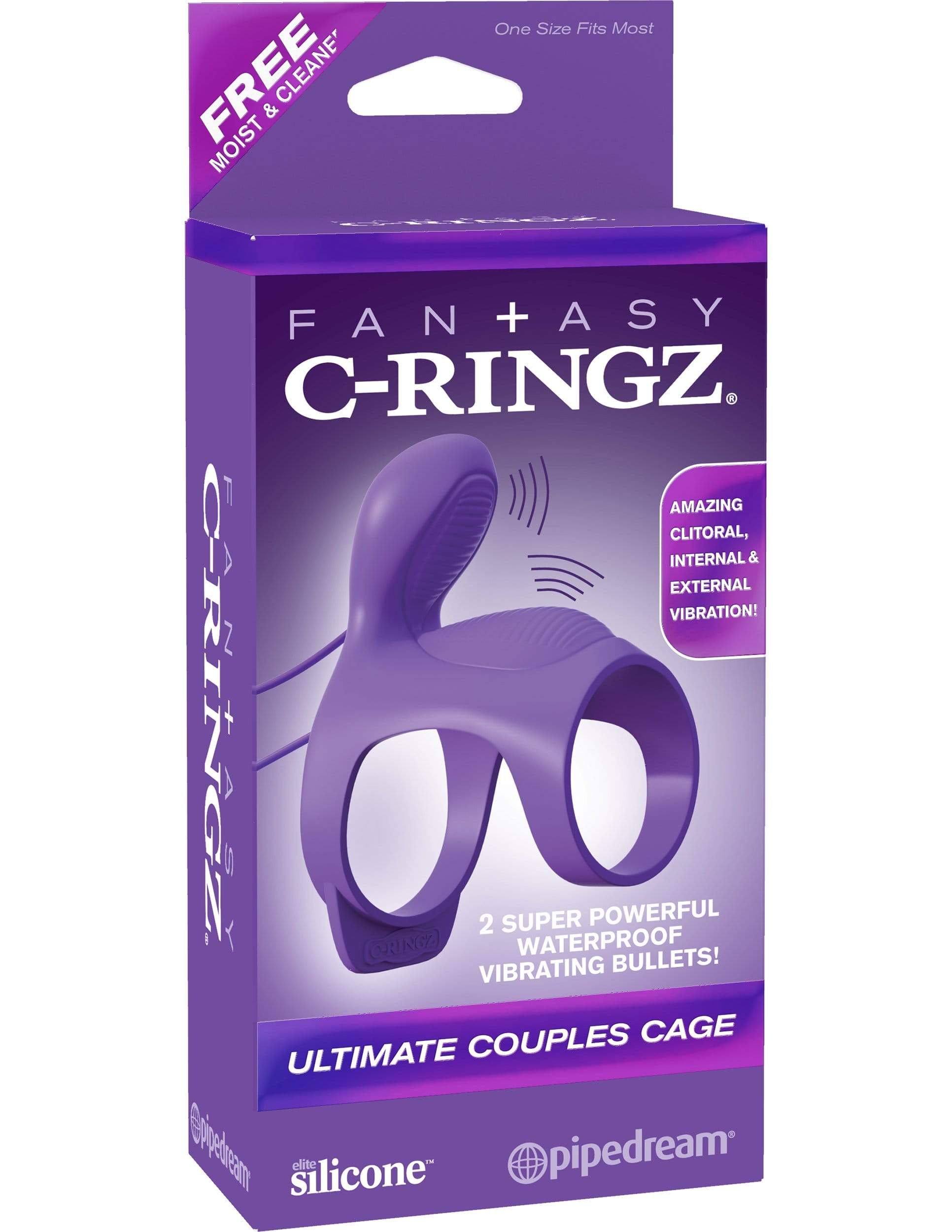 fantasy c ringz ultimate couples cage purple