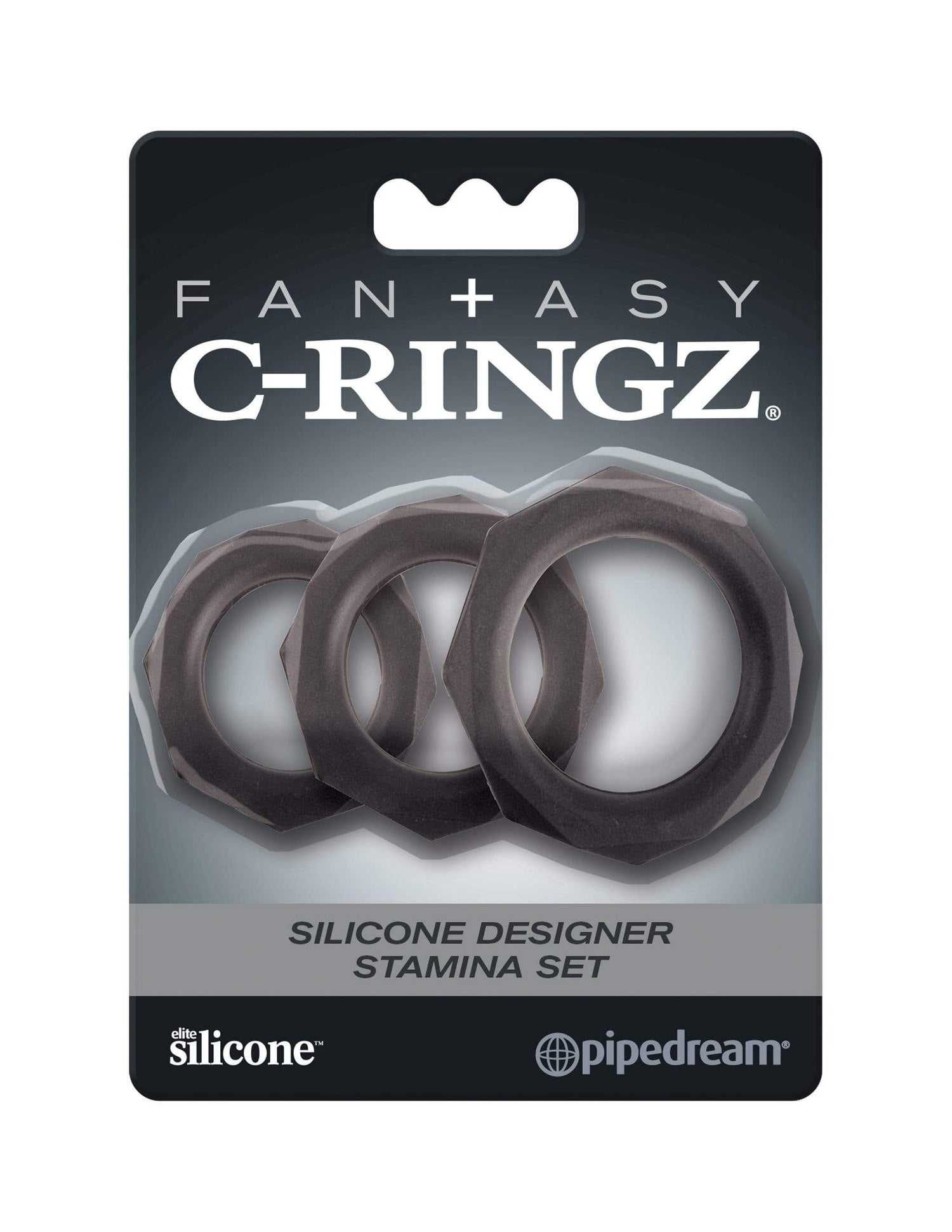 Fantasy C-Ringz Silicone Designer Stamina Set Black Default Title