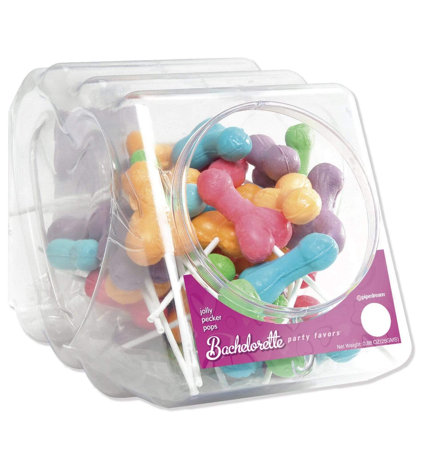 bachelorette party favors jolly pecker pops 50 piece fishbowl