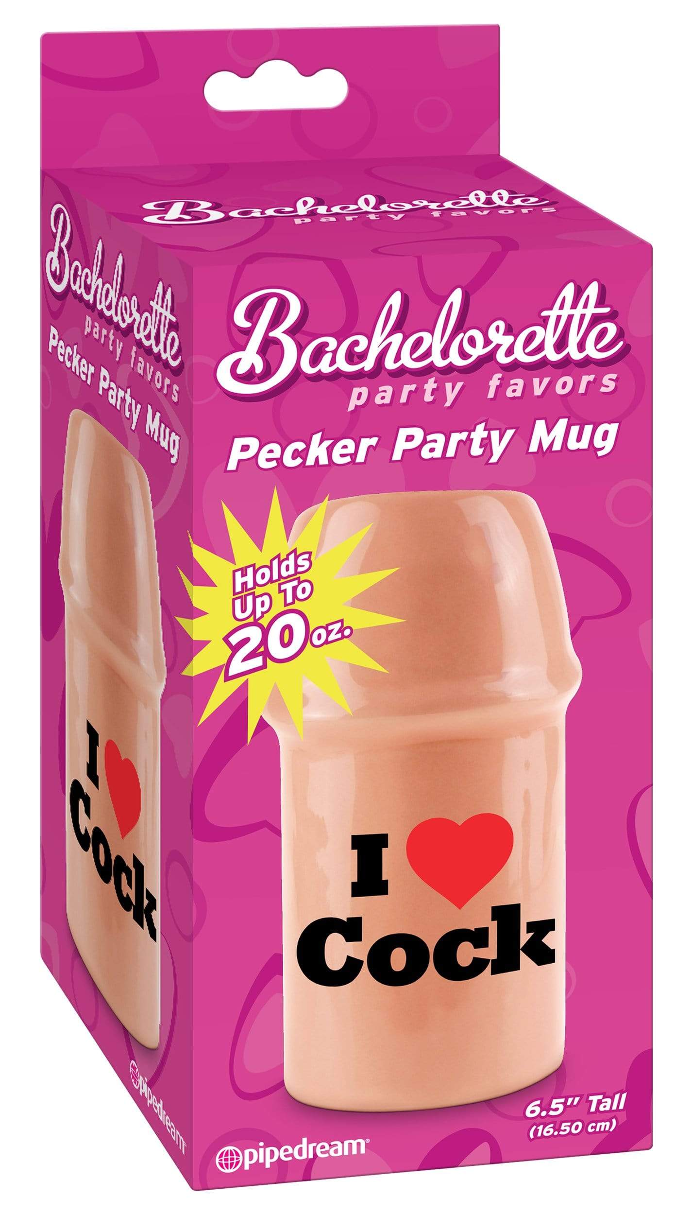 bachelorette party favors pecker party mug i love cock