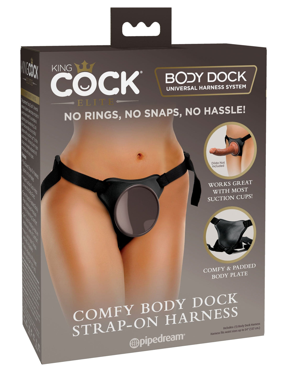 king cock elite comfy body dock strap on harness