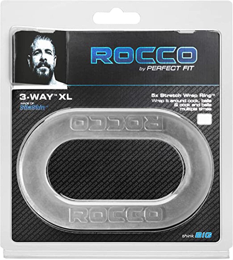 the rocco 3 way xl wrap ring clear