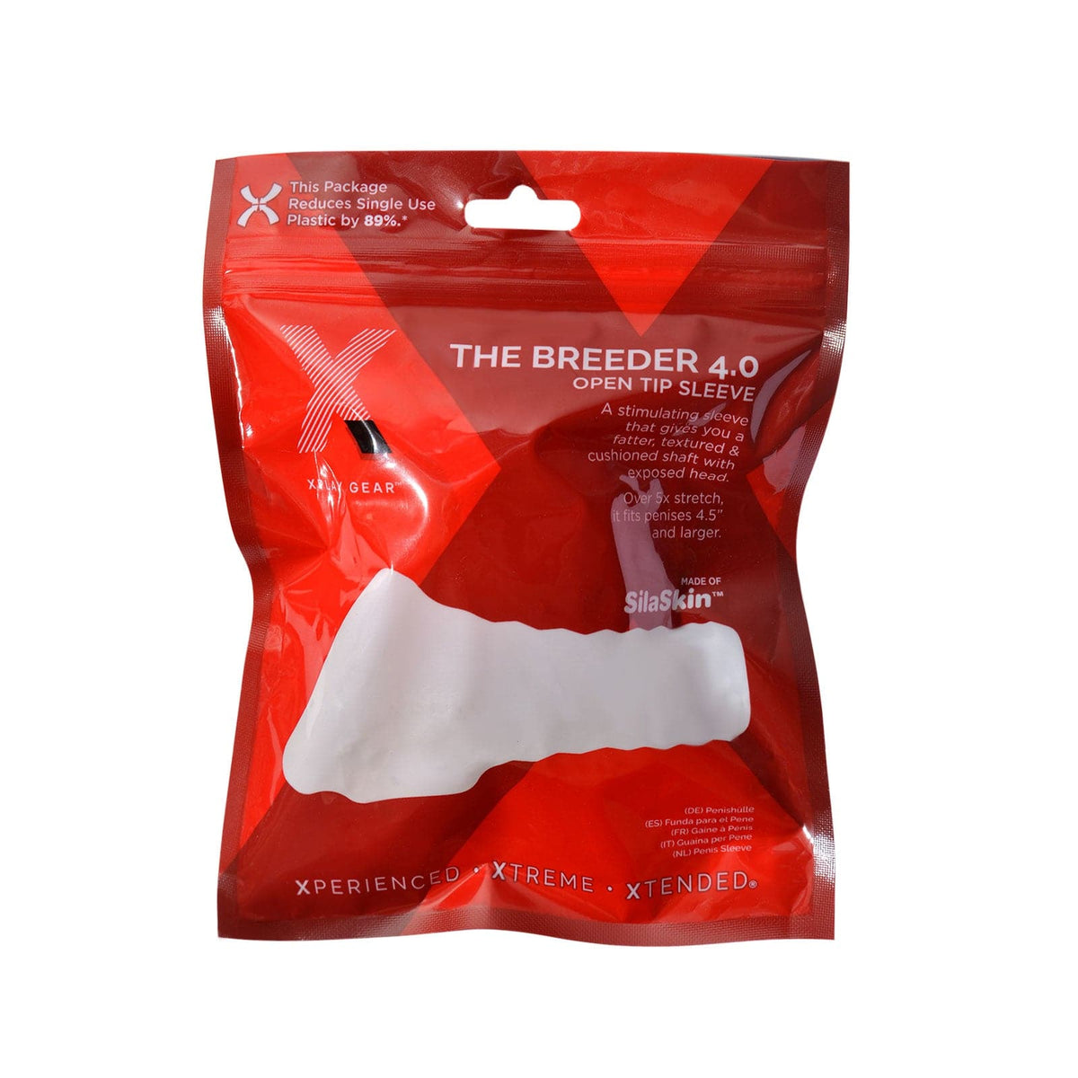 the xplay breeder 4 0 open tip sleeve clear