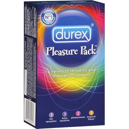 durex pleasure pack 12 assorted condoms