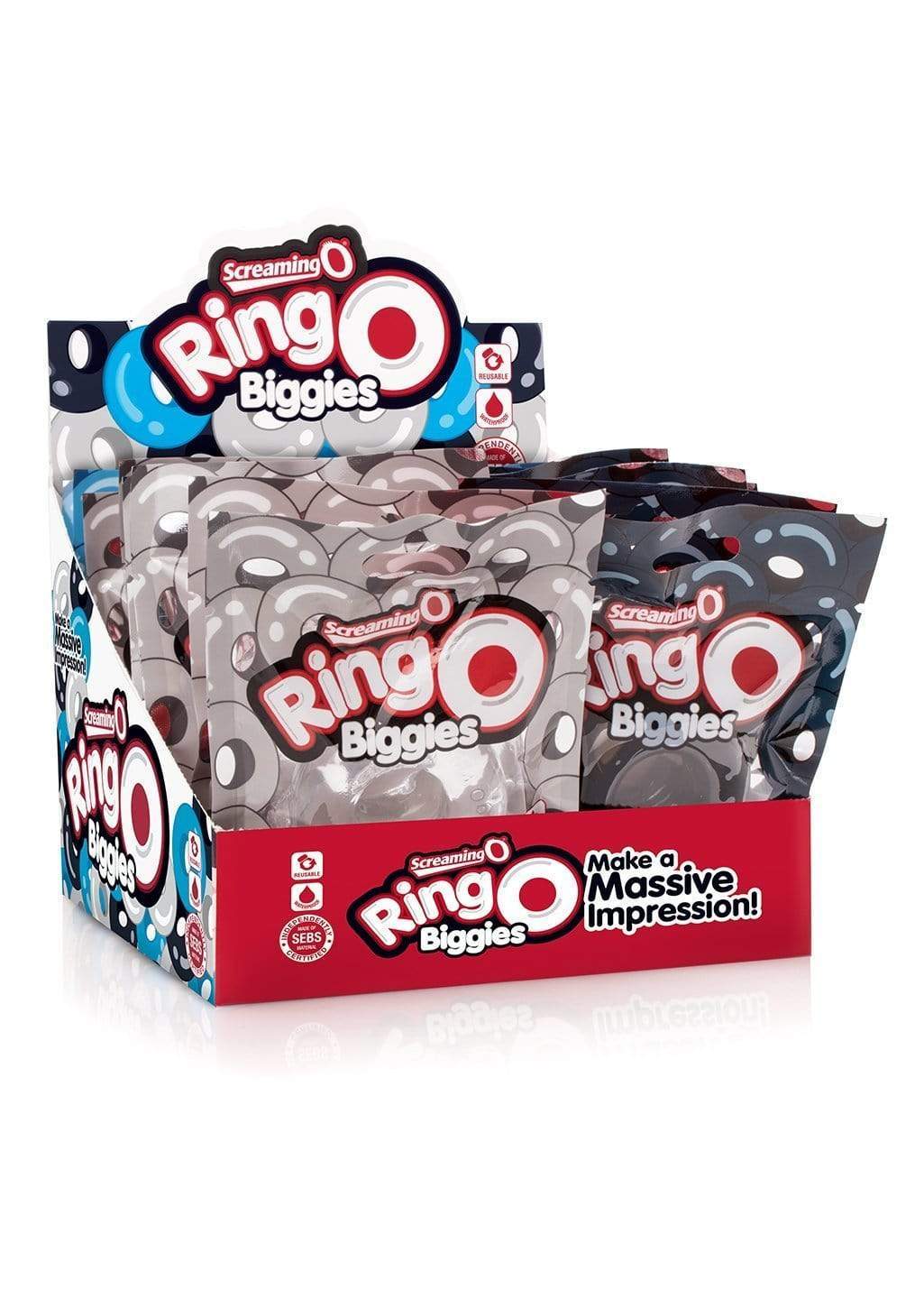 ringo biggies 18 count p o p box display assorted
