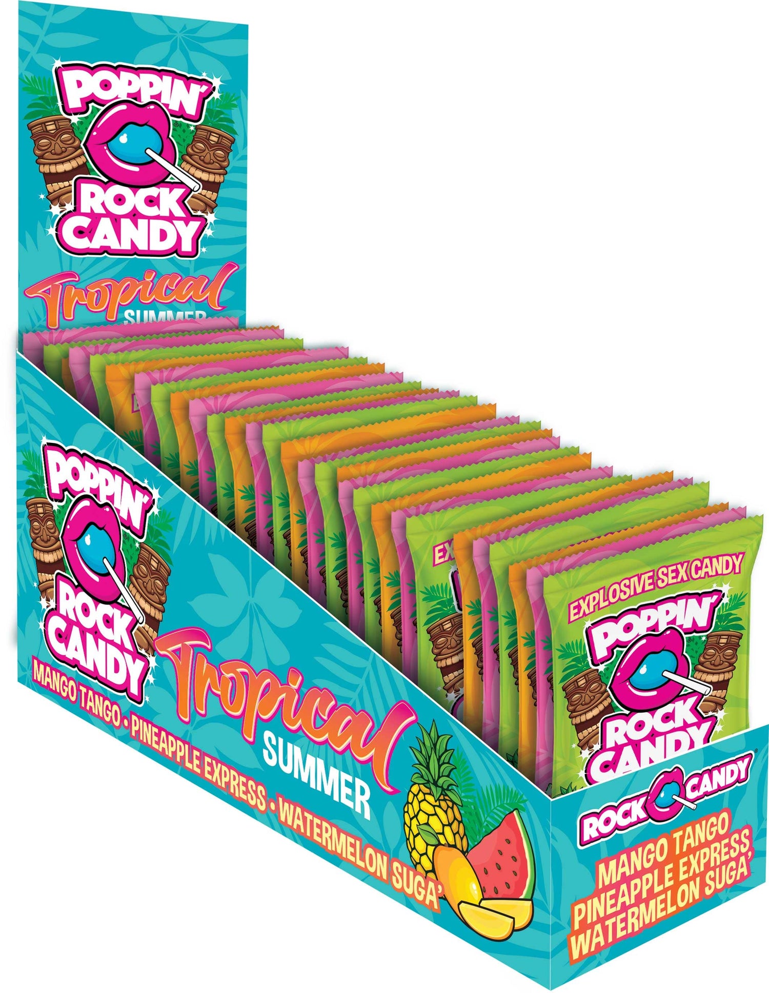Popping Rock Tropical Summer 36 Pk Display - Mango Tango - Pineapple Express - Watermelon Sugar Default Title