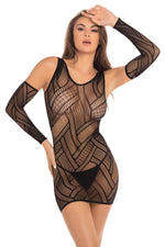 Throw Down 3 Pc Mini Dress - One Size - Black Default Title