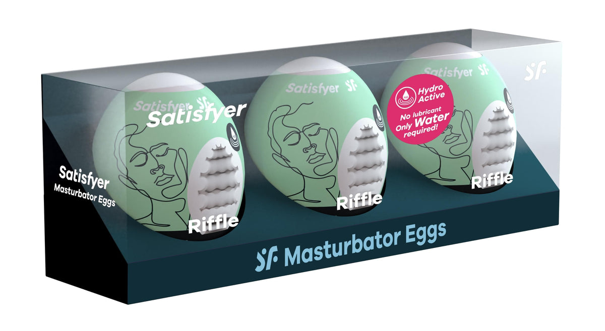 3 pc set masturbator egg riffle light green