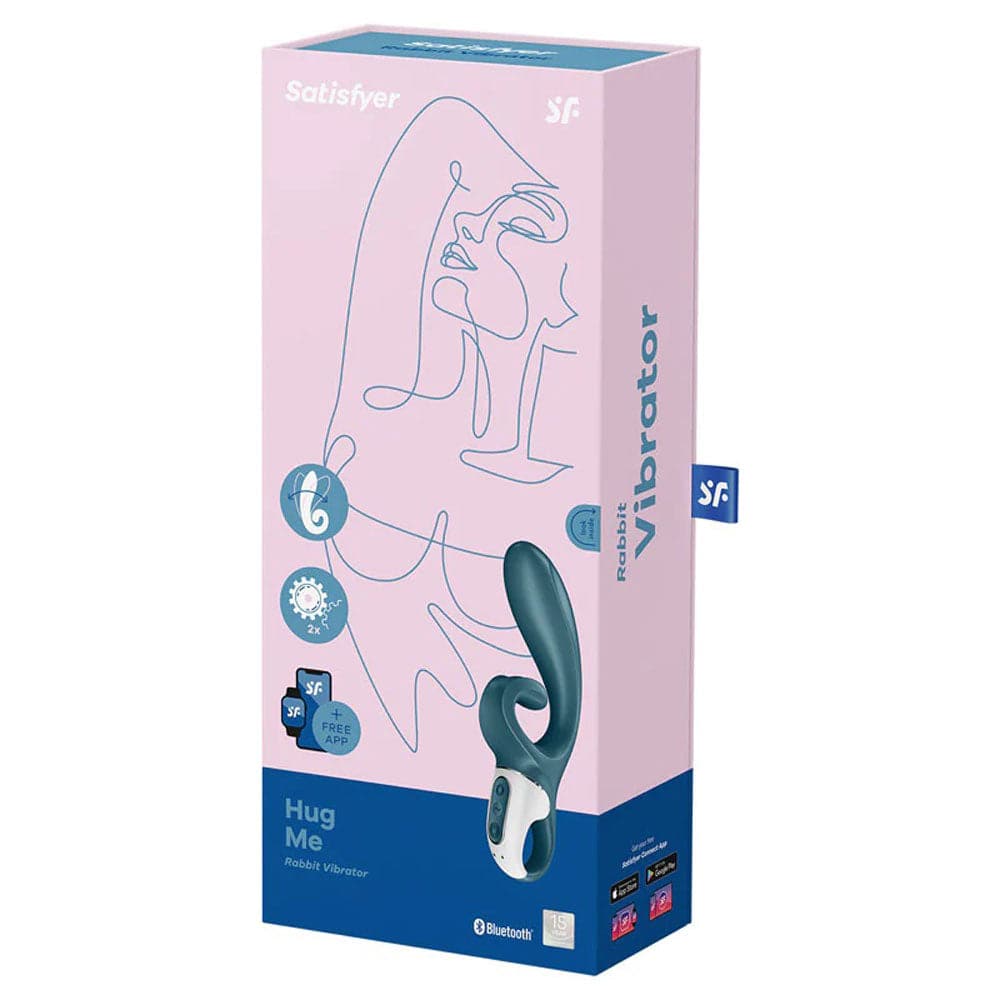 Hug Me - Rabbit Vibrator - Grey/blue Default Title