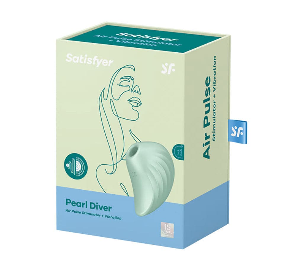 satisfyer pear diver air pulse stimulator plus vibration mint
