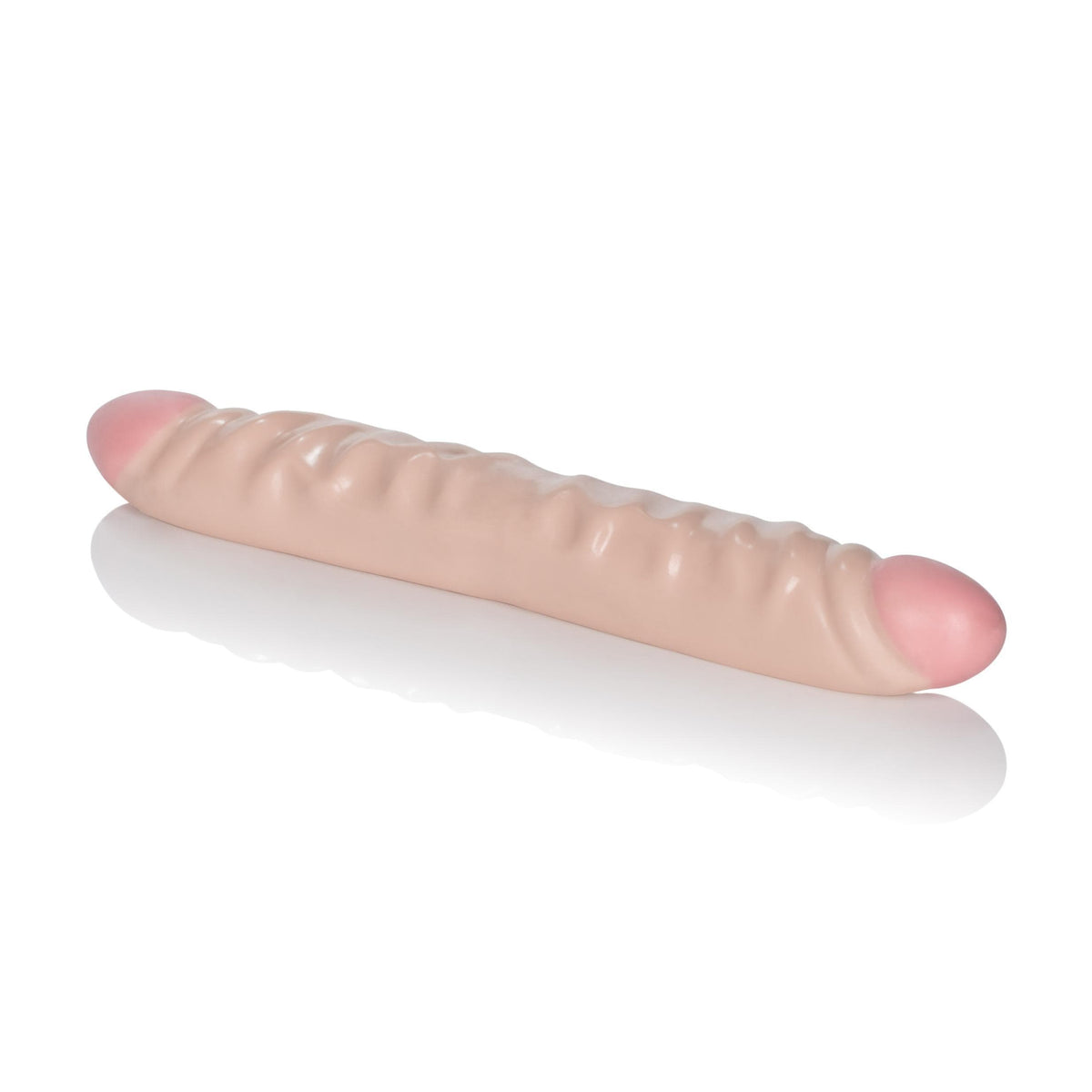 calexotics   ivory duo 12 inches veined double dong