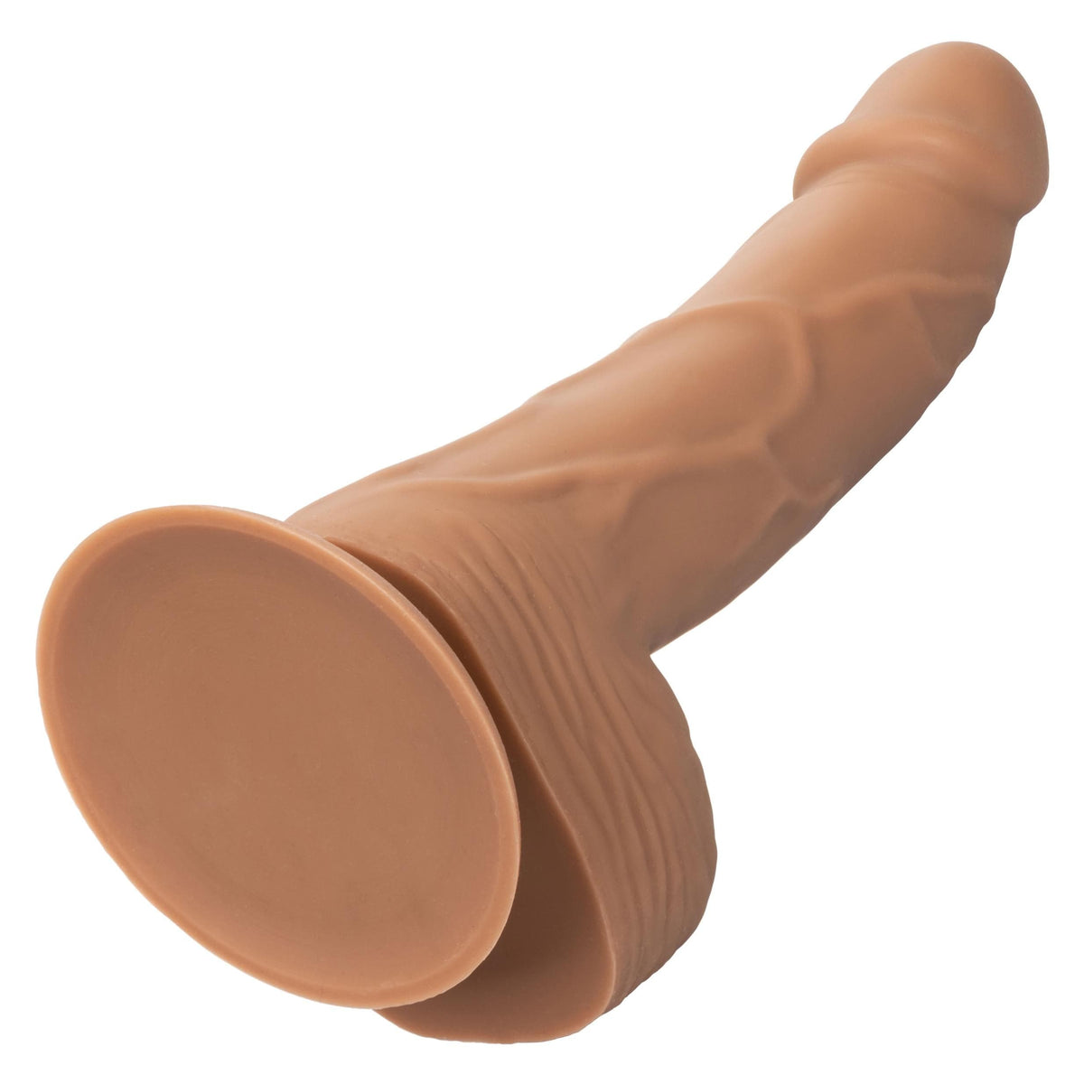 silicone stud 6 inch brown