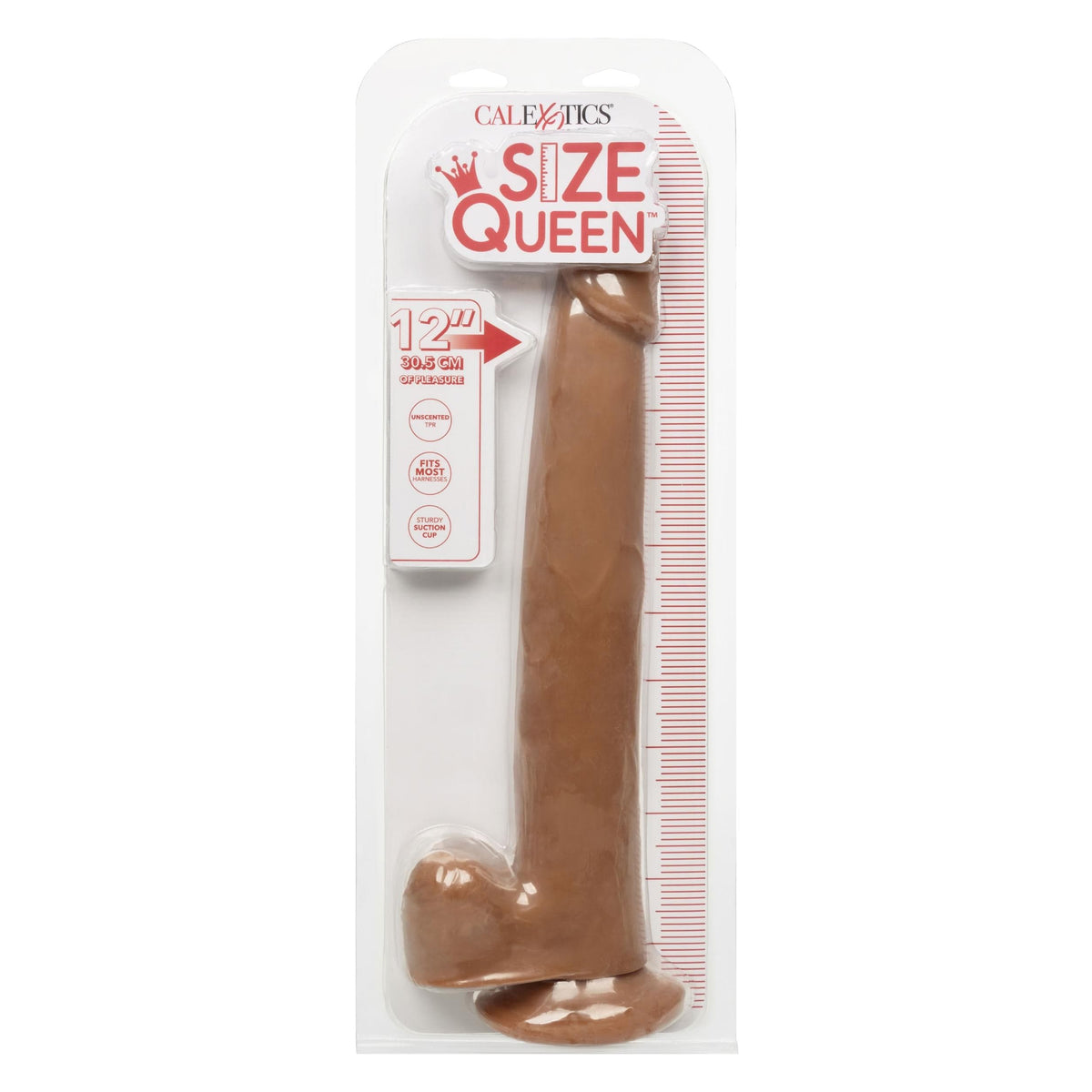 size queen 12 inch 30 5 cm brown