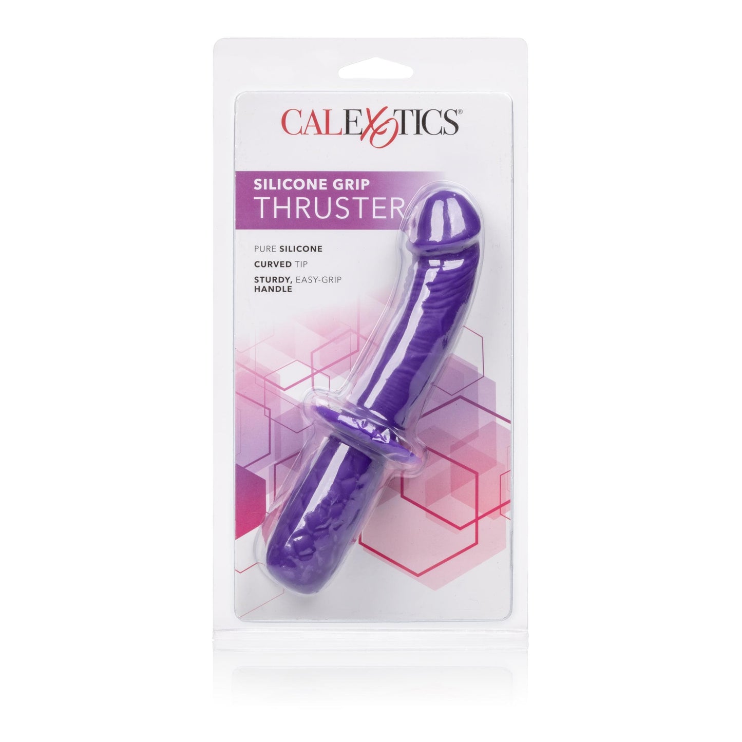 calexotics   silicone grip thruster purple